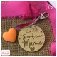Porte Clés en bois personnalisable " Mamie d'Amour" 