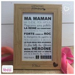 Cadre Maman d'Amour + carte