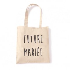Tote Bag "Future Mariée" Naturel