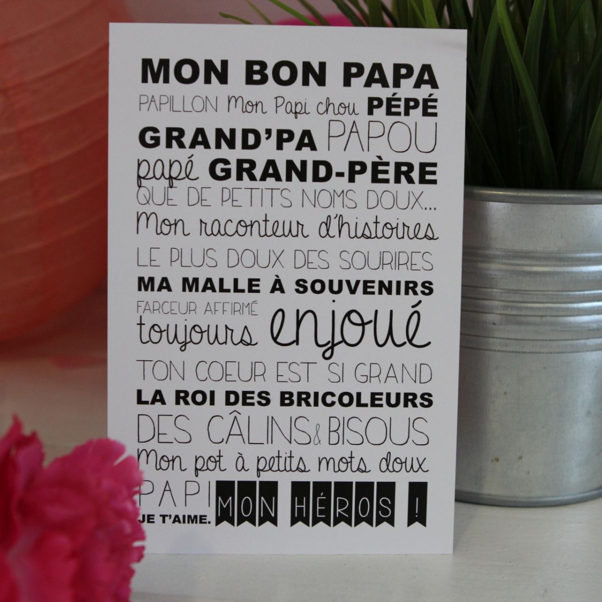Cadeaux Papy & Mamie - Les P'tites Fees