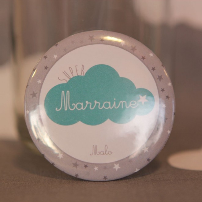 Super Marraine nuage personnalisable