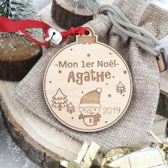 Boule De Noël Mon Premier Noël Rouge