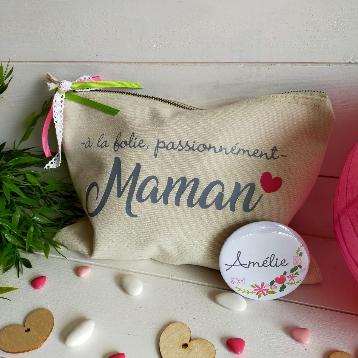 Magnet maman 75 mm - cadeau fête des mères - idée cadeau maman