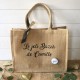 Sac en jute nature personnalisable